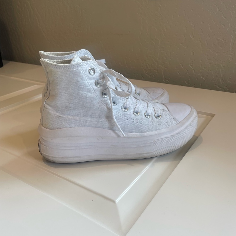 White High Top Platform Converse